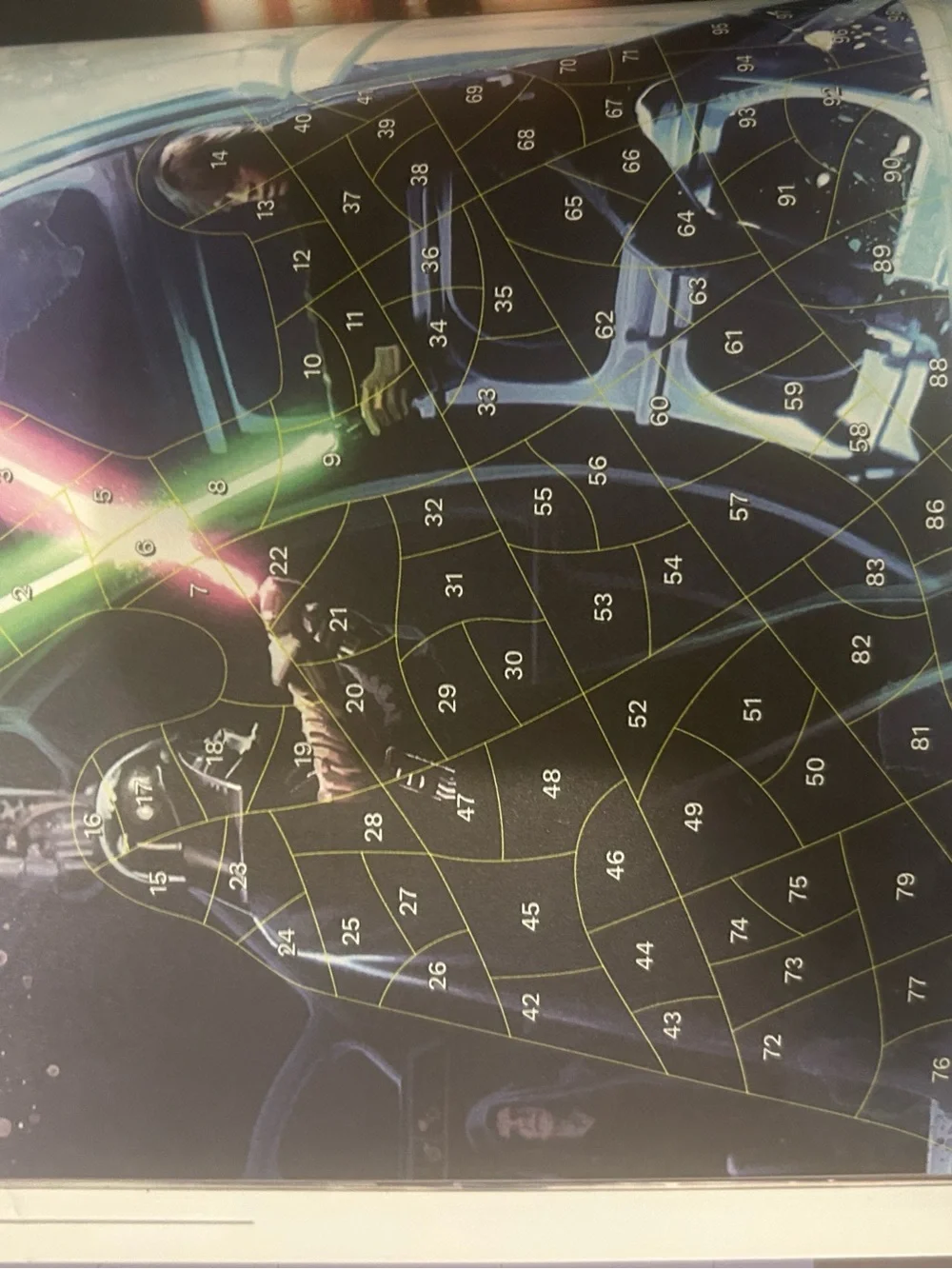 Star Wars Purple & Black Darth Vader Sticker Art Puzzle